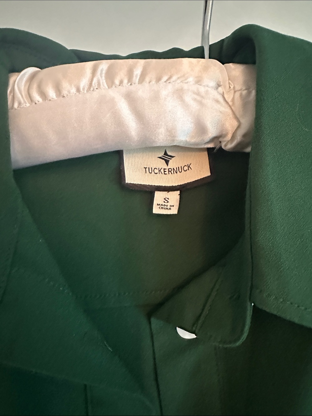 Tuckernuck Emerald Green Long-Sleeve Button Shirt Dress - Picture 3 of 4